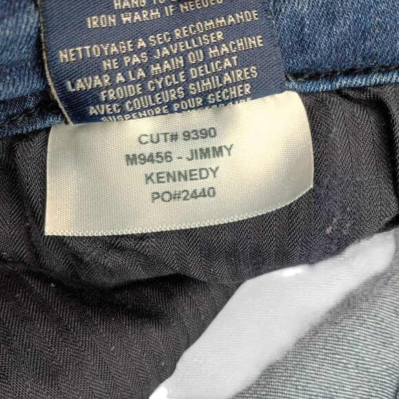 Fidelity Jeans Mens 33 Blue Denim Jimmy Kennedy Made in USA Stretch M9456 9390 - Picture 6 of 10